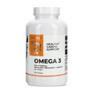 Progress Nutrition Omega 3 + Vitamin E 180 softgels