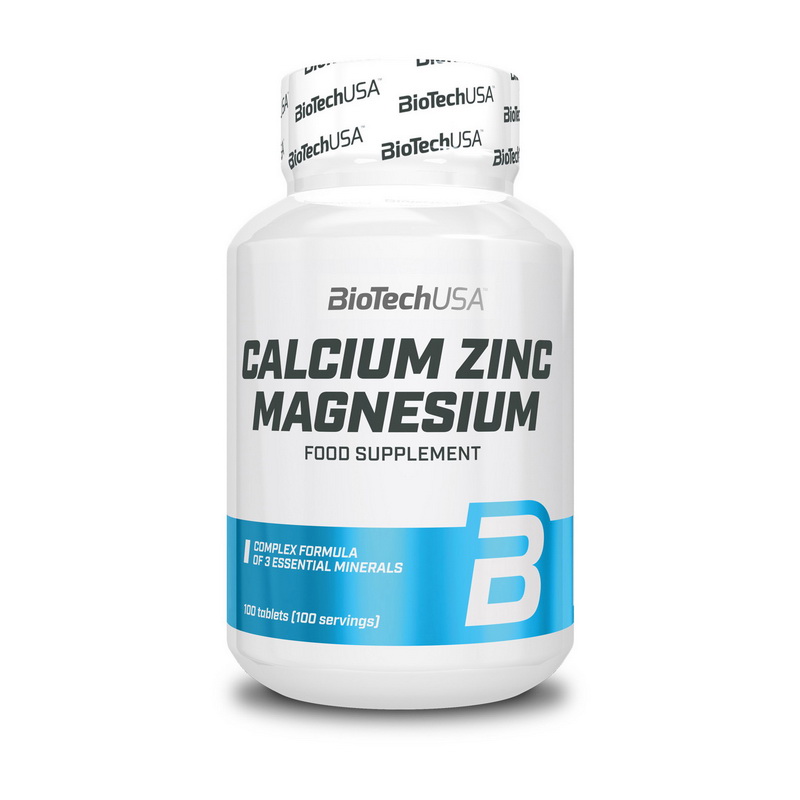 BioTech Calcium Zinc Magnesium 100 tabs