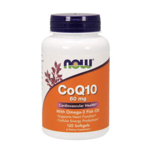 NOW CoQ10 60 mg with Omega-3 120 softgels