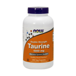 NOW Taurine 1000 mg Double Strength 250 veg caps