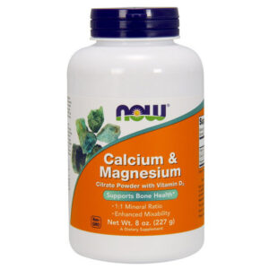 NOW Calcium & Magnesium 227 g unflavoured