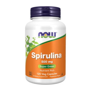 NOW Natural Spirulina 500 mg 120 veg caps