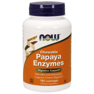 NOW Papaya Enzyme Chewable 180 lozenges