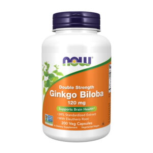 NOW Ginkgo Biloba 120 mg Double Strength 200 veg caps