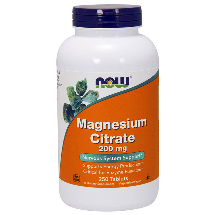 NOW Magnesium Citrate 200 mg 250 tabl