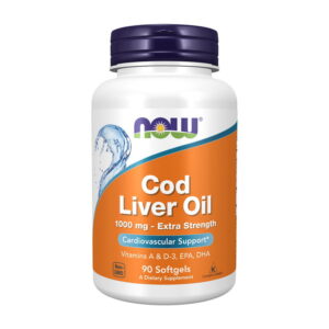 NOW Cod Liver Oil 1000 mg extra strength 90 softgels