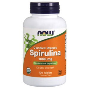 NOW Spirulina 1000 mg certified organic 120 tabs