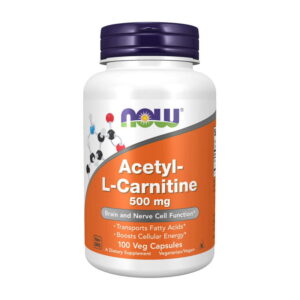 NOW Acetyl-L-Carnitine 500 mg 100 veg caps