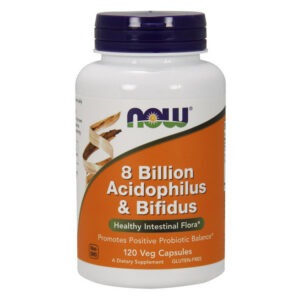 NOW 8 Billion Acidophilus & Bifidus 120 veg caps