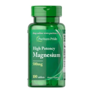 Puritan's Pride Magnesium 500 mg High Potency 100 tablets
