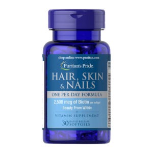 Puritan's Pride Hair, Skin & Nails One Per Day Formula 30 softgels