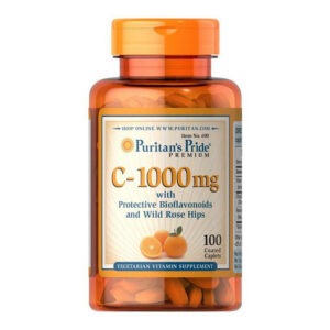 Puritan's Pride C-1000 mg with bioflavonoids and wild rose hips 100 caplets