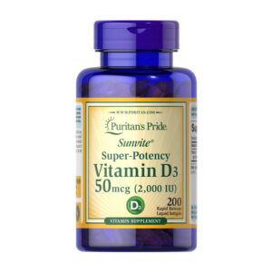 Puritan's Pride Vitamin D3 50 mcg (2,000 IU) 200 softgels