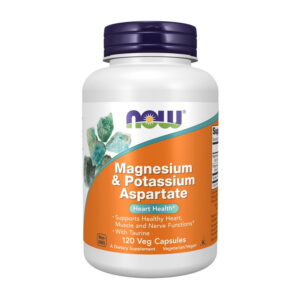 NOW Magnesium & Potassium Aspartate 120 veg caps