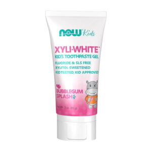 NOW Xyli White kids toothpaste gel 85 g bubblegum splash