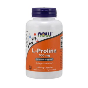 NOW L-Proline 500 mg 120 veg caps