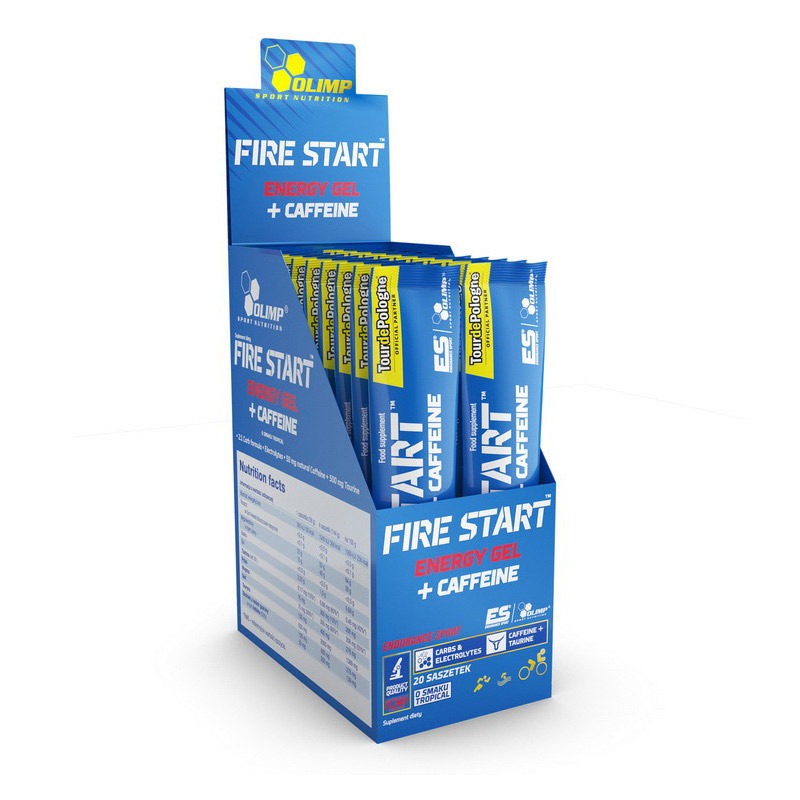 OLIMP Fire Start Energy Gel + Caffeine 36 g blackcurrant