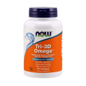 NOW Tri-3D Omega-3 90 softgels