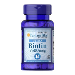 Puritan's Pride Ultra Biotin 7500 mcg 100 tabs