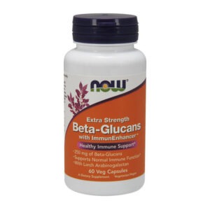 NOW Beta-Glucans extra strength with ImmunEnhancer 60 veg caps