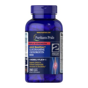 Puritan's Pride Triple Strength Glucosamine & Chondroitin with MSM 180 caplets
