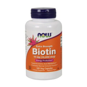 NOW Biotin 10,000 mcg extra strength 120 veg caps
