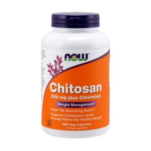 NOW Chitosan 500 mg plus Chromium 240 veg caps