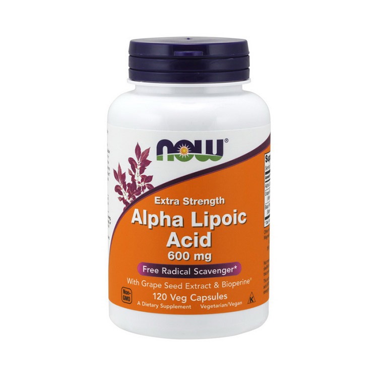 NOW Alpha Lipoic Acid 600 mg Extra Strength 120 veg caps