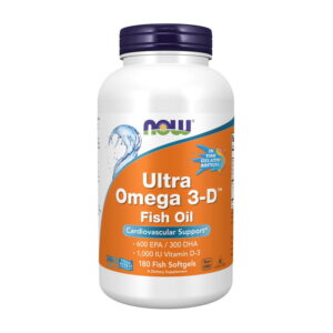 NOW Ultra Omega 3-D 180 fish softgels