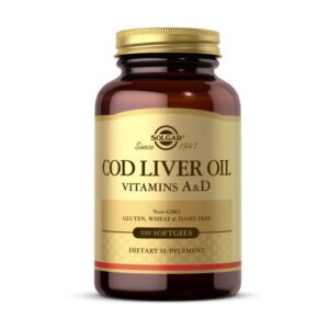 Solgar COD Liver Oil Vitamins A & D 100 softgels