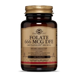 Solgar Folate 666 mcg DFE (Metafolin 400 mcg) 100 tabs