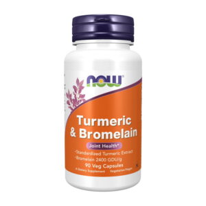 NOW Turmeric & Bromelain 90 veg caps