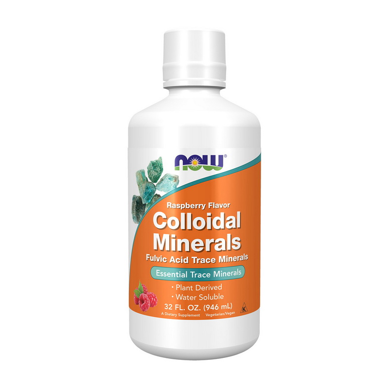 NOW Colloidal Minerals 946 ml raspberry