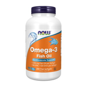 NOW Omega-3 Molecularly Distilled 200 fish softgels