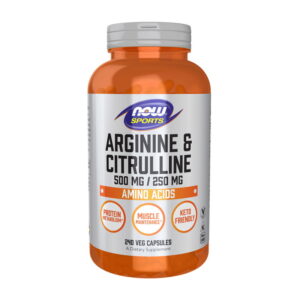 NOW Arginine & Citrulline 500 mg/250 mg 240 veg caps