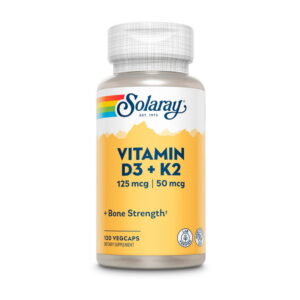 Solaray Vitamin D3+K2 (soy free) 120 veg caps