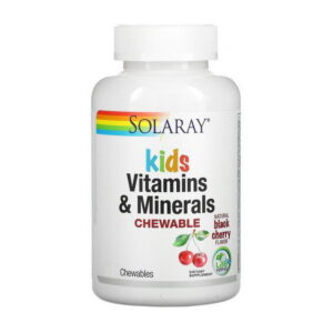 Solaray Kids Vitamins & Minerals 60 chewables black cherry