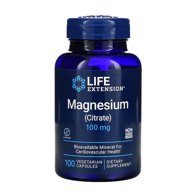 Life Extension Magnesium Citrate 100 mg 100 veg caps