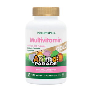 Natures Plus Animal Parade Gold Multivitamin 120 animal-shaped tabs grape