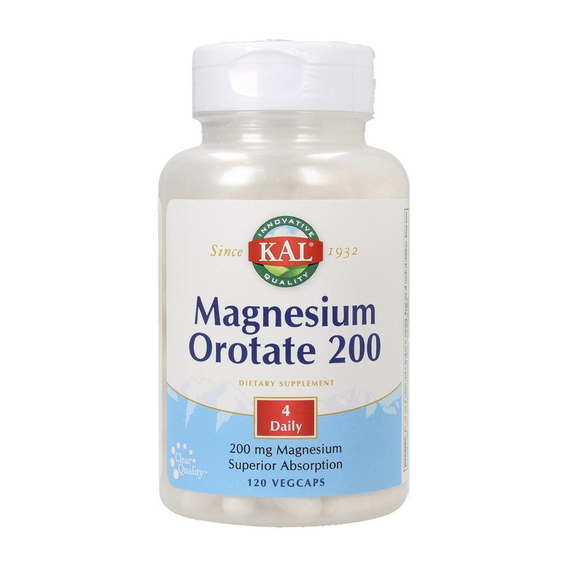 KAL Magnesium Orotate 200 120 veg caps