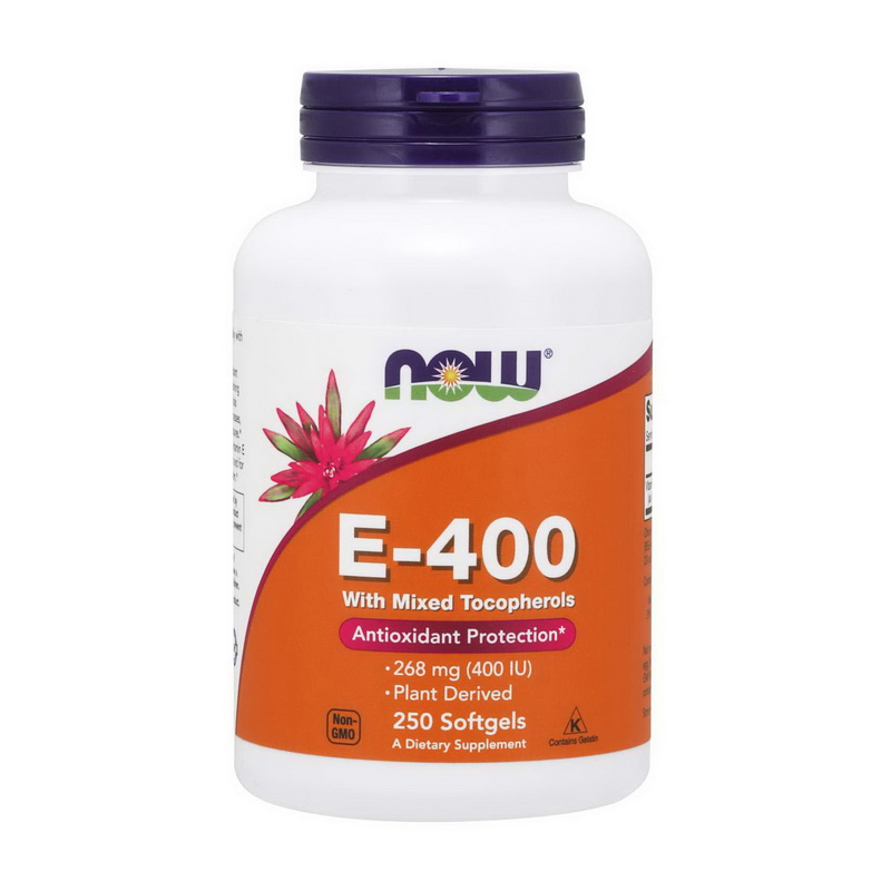 NOW E-400 with mixed Tocopheryl 250 softgels