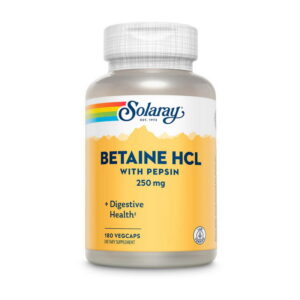 Solaray Betaine HCL with pepsin 250 mg 180 veg caps