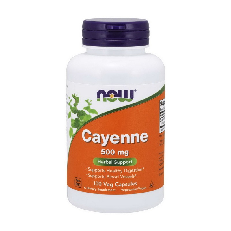 NOW Cayenne 500 mg 100 veg caps