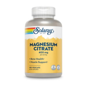 Solaray Magnesium Citrate 400 mg 180 veg caps