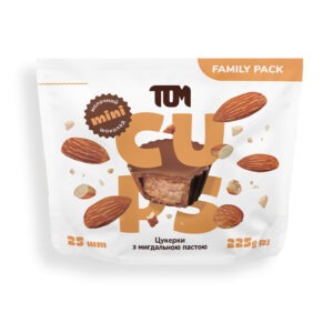 TOM peanut butter Цукерки з мигдальною пастою в молочному шоколаді - Family Pack 225 g