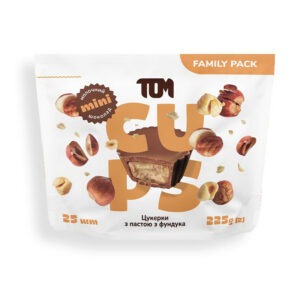 TOM peanut butter Цукерки з пастою фундука в молочному шоколаді - Family Pack 225 g