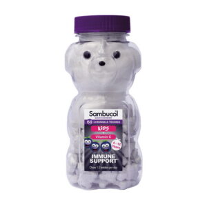 Sambucol Black Elderberry Chewable Teddies For Kids + Vitamin C 60 chew teddies