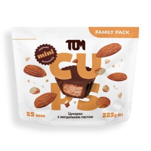 TOM peanut butter Цукерки з мигдальною пастою чорний шоколад - Family Pack 225 g