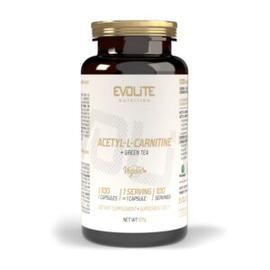 Evolite Nutrition Acetyl L-Carnitine + Green Tea 100 veg caps
