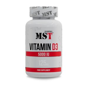 MST Vitamin D3 5000 IU (125 mcg) 120 softgels